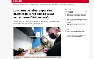 «El Correo» ratifica en su noticia la necesidad de las Clases de Refuerzo – El Correo egunkariak «indartze moten beharra» berretsi du bere berrian